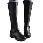 Briar - Women's Knee High Boots with Buckle Detail