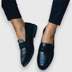 Brielle - Women's Classic Faux Croc Loafers