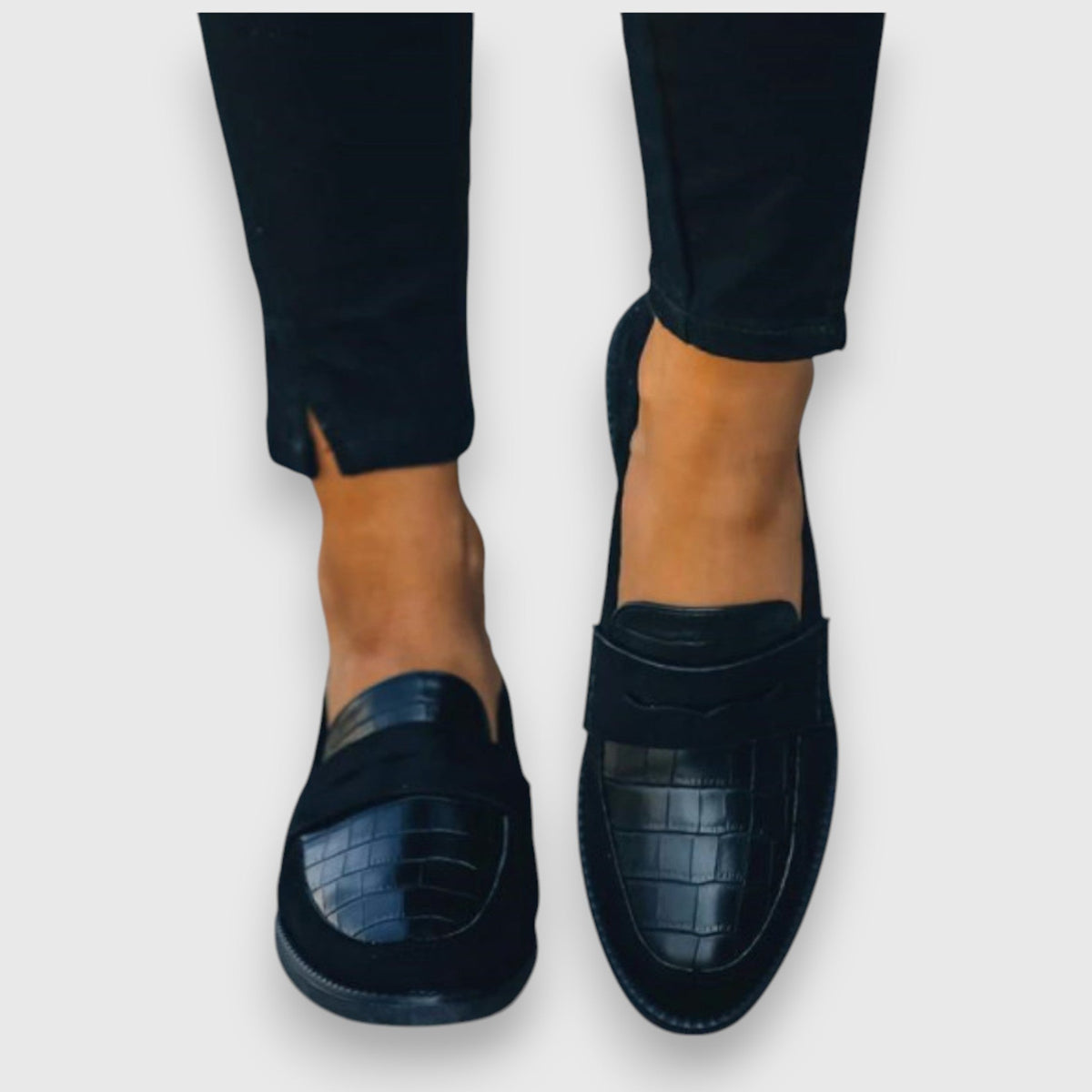 Brielle - Women's Classic Faux Croc Loafers