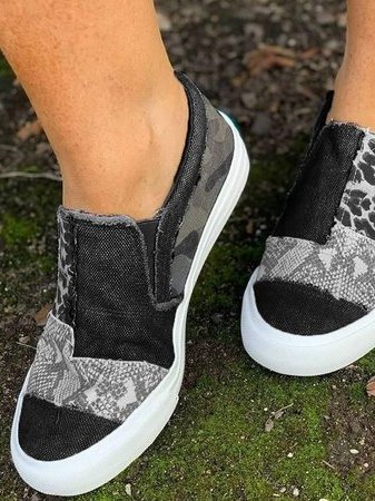 Bryony - Women's Chic Patchwork Slip-On Loafers