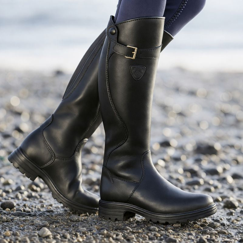 Bryony - Women's Stylish Buckled Knee High Boots