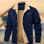 Caden - Men's Classic Fleece-Lined Collar Jacket