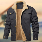 Caden - Men's Classic Fleece-Lined Collar Jacket