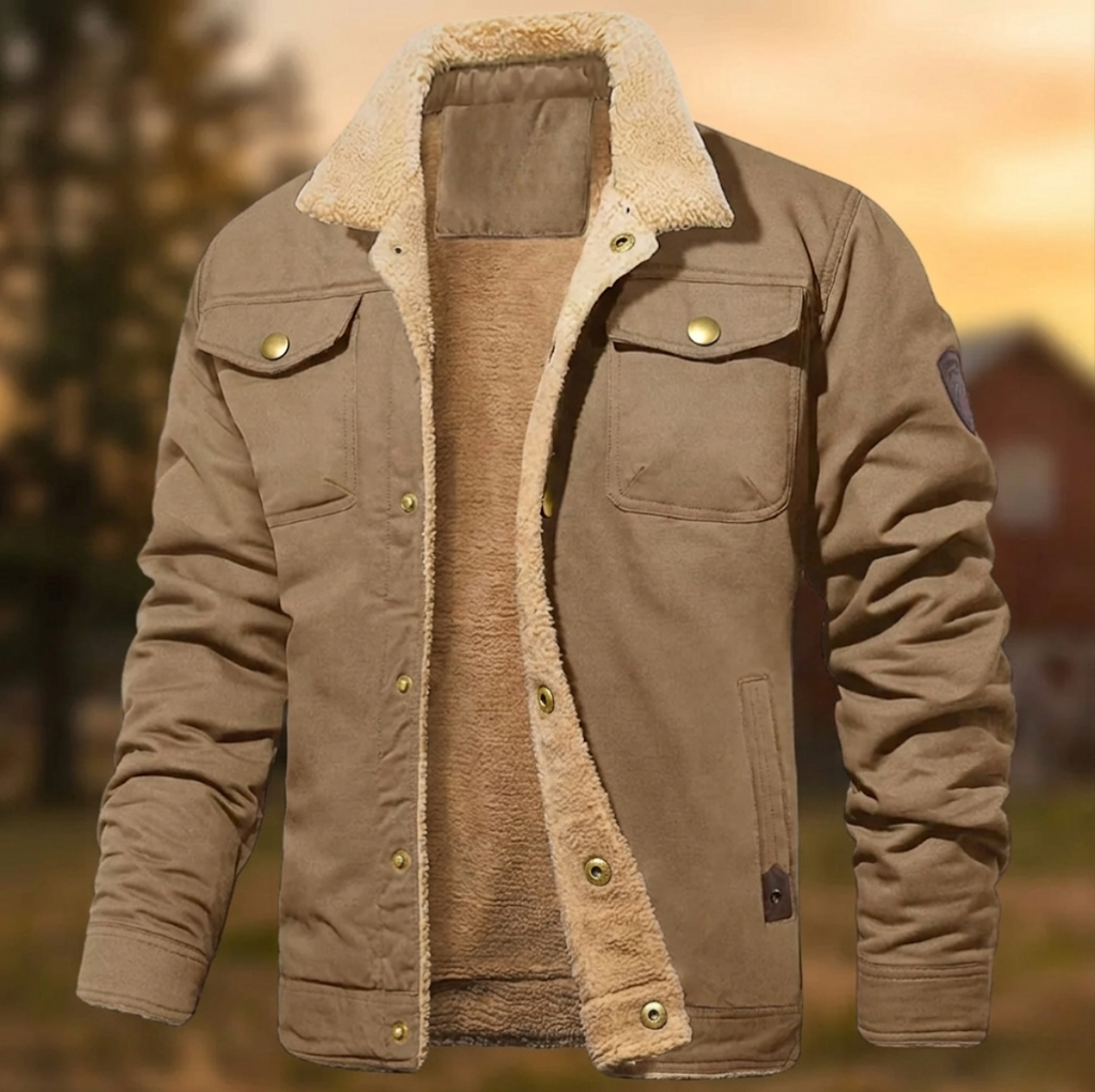 Caden - Men's Classic Fleece-Lined Collar Jacket