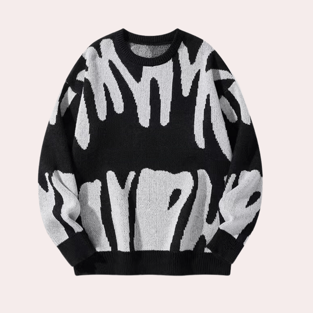 Caden - Men's Graphic Knitted Jumper
