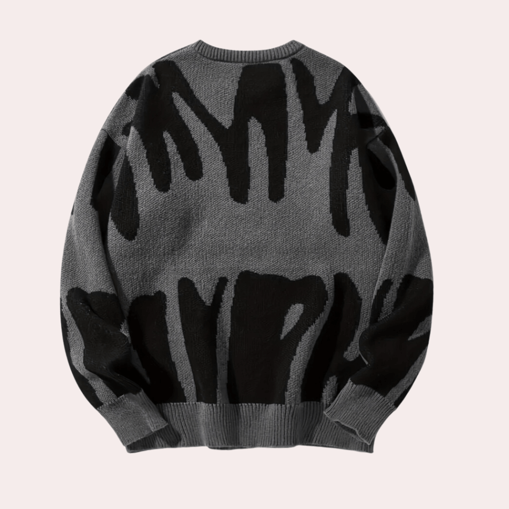 Caden - Men's Graphic Knitted Jumper