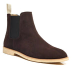 Caden - Men's Suede Chelsea Boots with Elastic Side Panels
