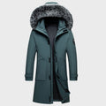 Caden - Men's Winter Waterproof Parka Coat with Faux Fur Trim