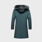 Caden - Men's Winter Waterproof Parka Coat with Faux Fur Trim