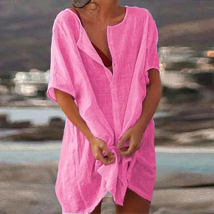 Callista - Women's Casual Beach Tunic Dress