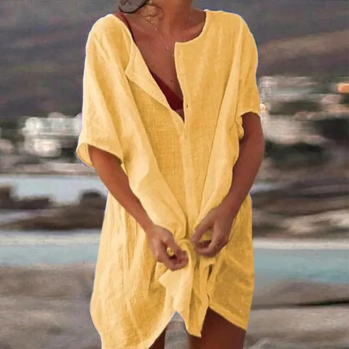 Callista - Women's Casual Beach Tunic Dress
