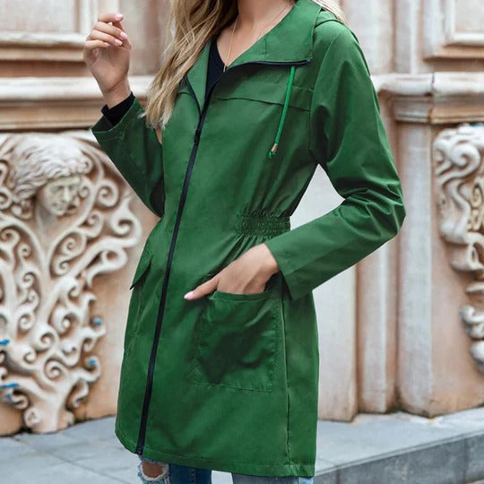 Callista - Women's Casual Trench Coat with Hood