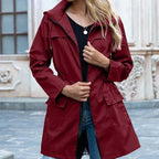 Callista - Women's Casual Trench Coat with Hood
