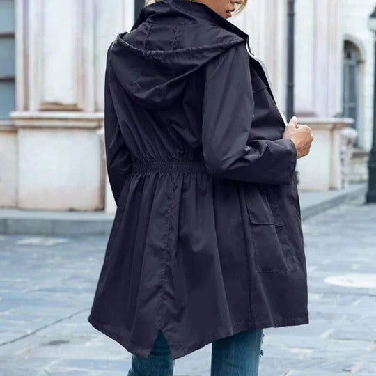 Callista - Women's Casual Trench Coat with Hood