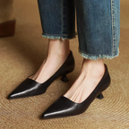 Callista - Women's Elegant Kitten Heel Pumps