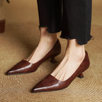 Callista - Women's Elegant Kitten Heel Pumps