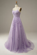 Callista - Women's Elegant Lace Embellished Maxi Dress