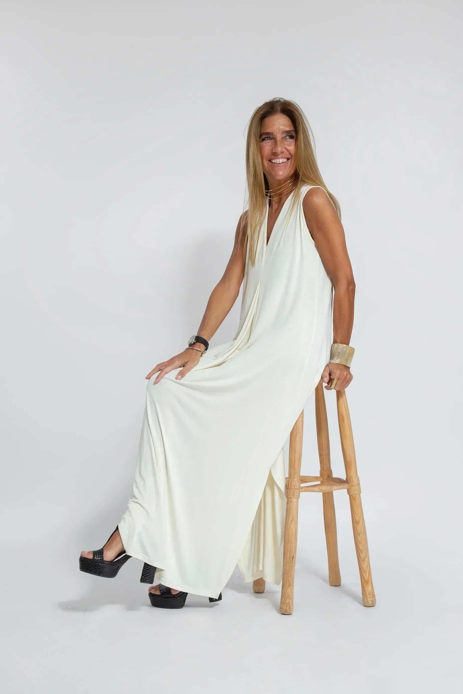 Callista - Women's Elegant Sleeveless Maxi Dress