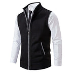 Callum - Men's Classic Knitted Zip-Up Waistcoat