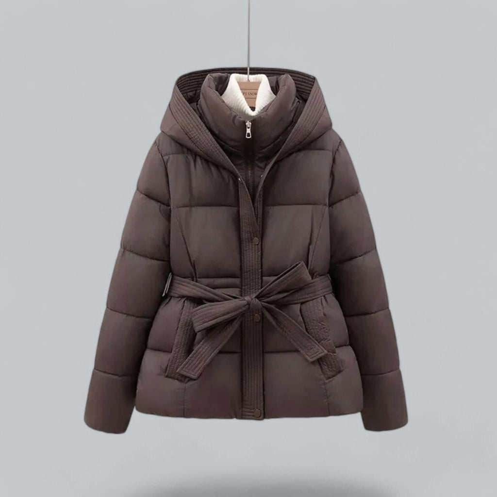 Celeste - Women's Cosy Belted Winter Puffer Coat
