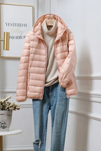 Celeste - Women's Winter Puffer Coat with Hood