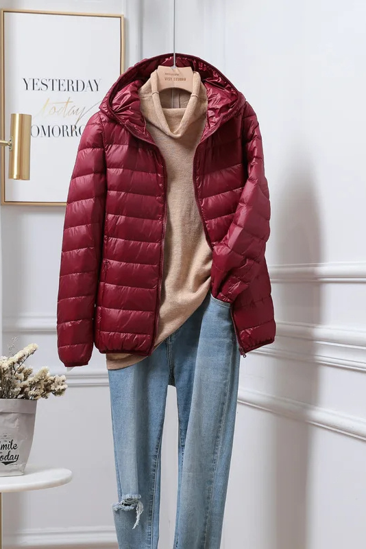 Celeste - Women's Winter Puffer Coat with Hood
