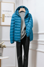 Celeste - Women's Winter Puffer Coat with Hood