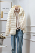 Celeste - Women's Winter Puffer Coat with Hood