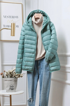 Celeste - Women's Winter Puffer Coat with Hood