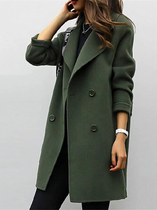 Celeste - Women's Classic Double-Breasted Winter Coat
