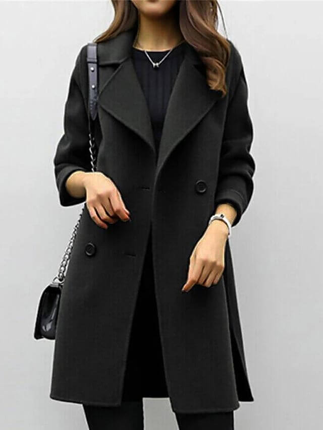 Celeste - Women's Classic Double-Breasted Winter Coat