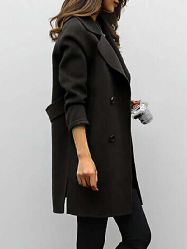 Celeste - Women's Classic Double-Breasted Winter Coat