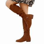 Celeste - Women's Classic Faux Suede Knee High Boots