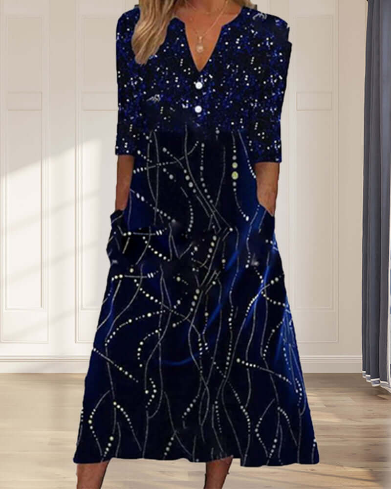Cerys - Women's Stylish Knitted Midi Dresses Set