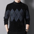 Cillian - Men's Classic Argyle Knitted Jumper