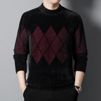 Cillian - Men's Classic Argyle Knitted Jumper