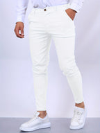 Cillian - Men's Slim Fit Stretch Chino Trousers