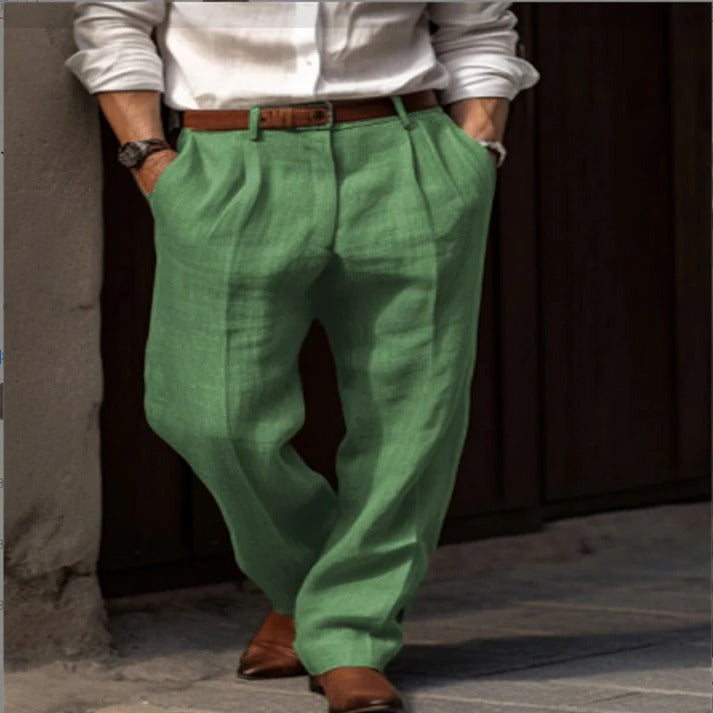 Cormac - Men's Classic Linen Trousers