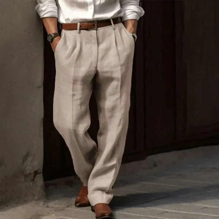 Cormac - Men's Classic Linen Trousers