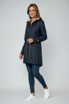 Cressida - Women's Waterproof Hooded Jacket with Stripe Lining