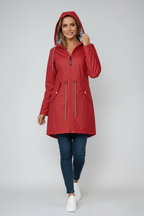 Cressida - Women's Waterproof Hooded Jacket with Stripe Lining