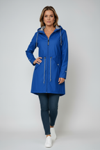 Cressida - Women's Waterproof Hooded Jacket with Stripe Lining