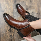Declan - Men's Classic Chelsea Boots with Buckle Detail