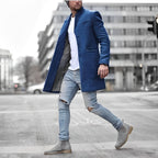 Declan - Men's Slim Fit Longline Coat with Modern Style