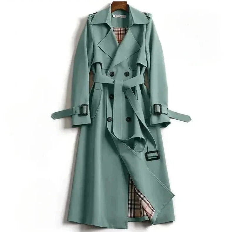 Delphine - Women's Double-Breasted Trench Coat