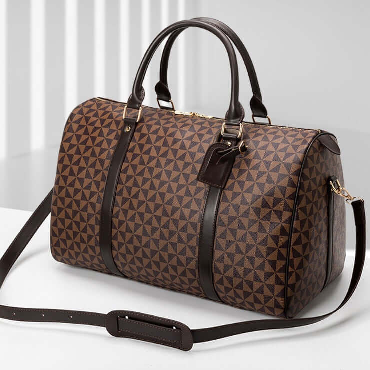 Dorian - Men's Leather-Inspired Duffle Bag with Shoulder Strap