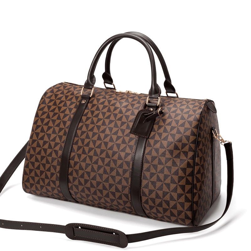 Dorian - Men's Leather-Inspired Duffle Bag with Shoulder Strap