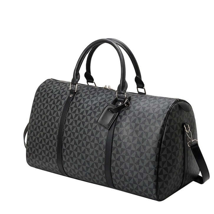 Dorian - Men's Leather-Inspired Duffle Bag with Shoulder Strap