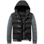 Dorian - Men's Quilted Winter Puffer Jacket with Hood