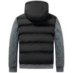 Dorian - Men's Quilted Winter Puffer Jacket with Hood